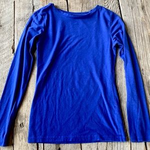 Dark blue long sleeve shirt, Cotton, comfortable